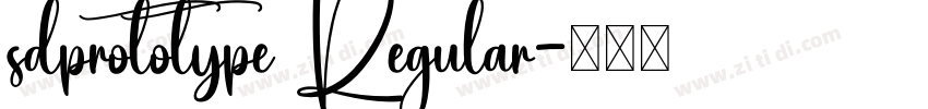 sdprototype Regular字体转换